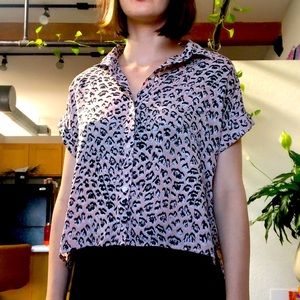 Leopard print blouse